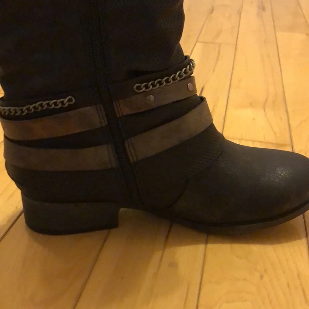 Jellypop black riding boots with ankle decorations - Picture 6 of 10